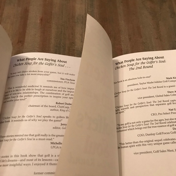 Nice gift “Chicken soup’ books for golfer - Picture 2 of 6